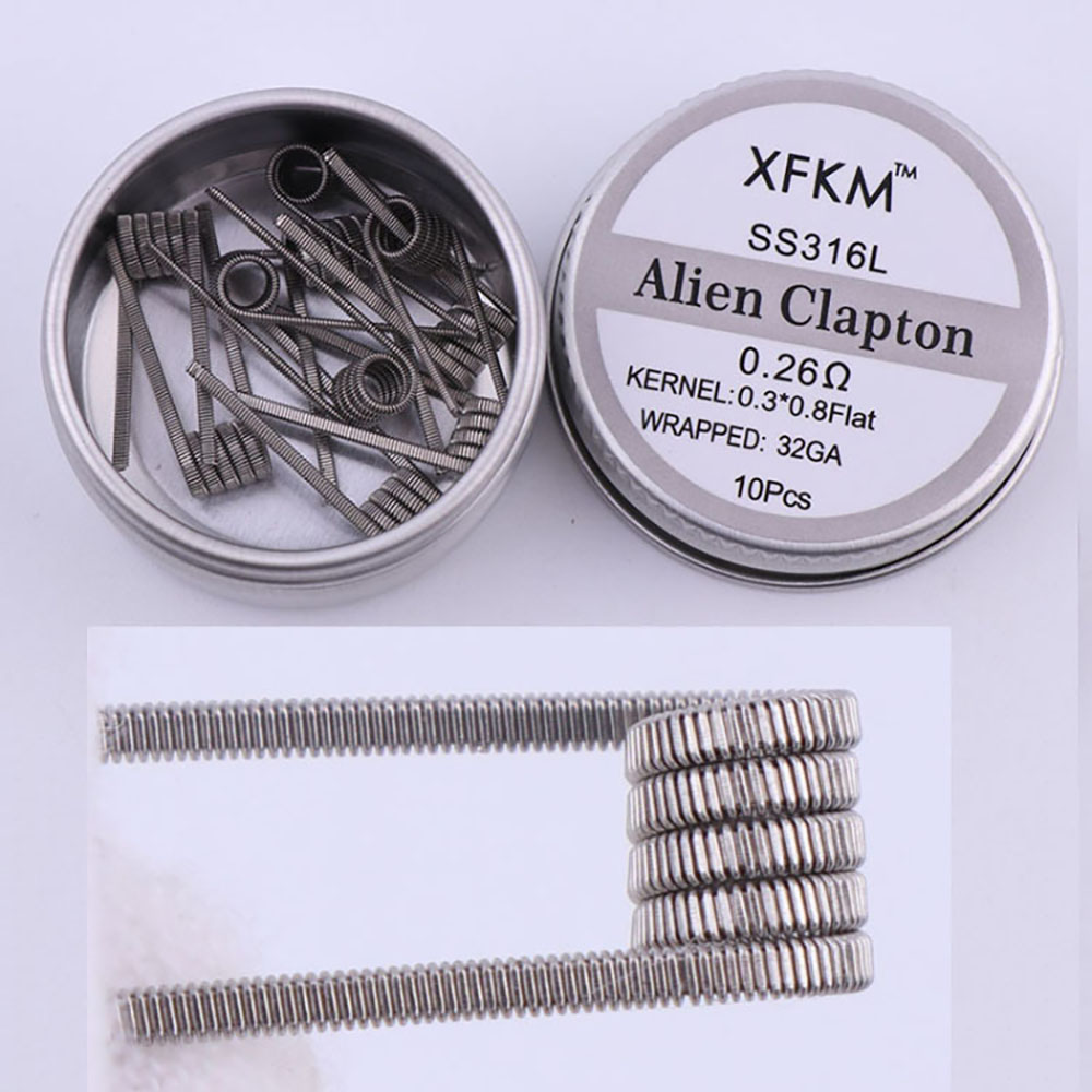 SS316L 10Pcs/Box Prebuilt Coil - Clapton Wire Pre Built review and price