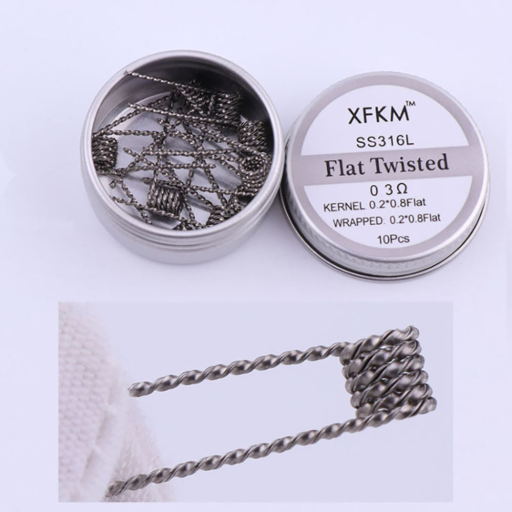 SS316L 10Pcs/Box Prebuilt Coil - Clapton Wire Pre Built review and price