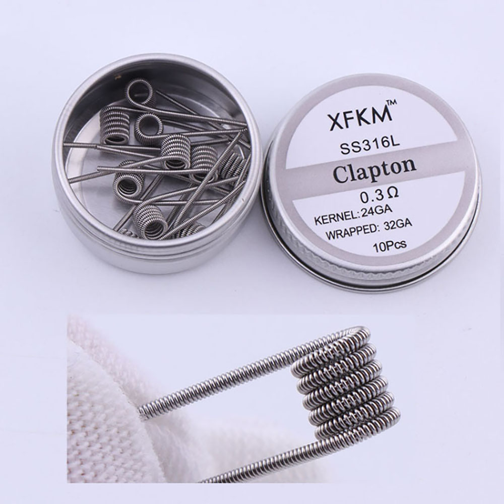 SS316L 10Pcs/Box Prebuilt Coil - Clapton Wire Pre Built review and price