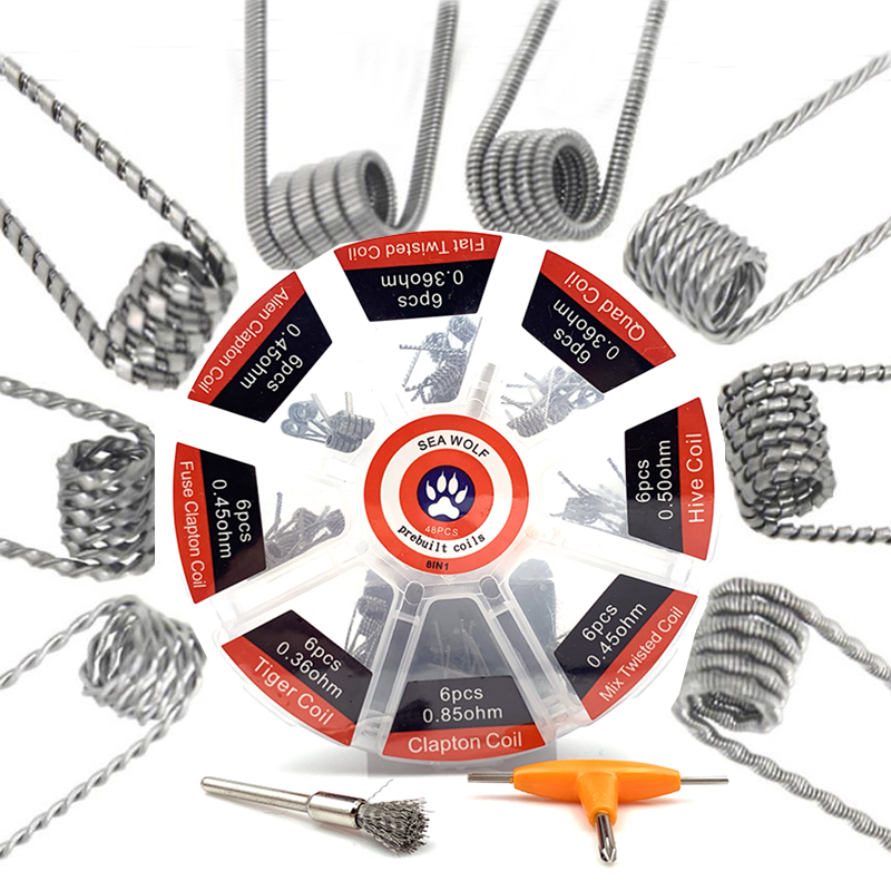 Prebuilt Coil 8 Types Alien Cl - Clapton Wire Pre Built review and price