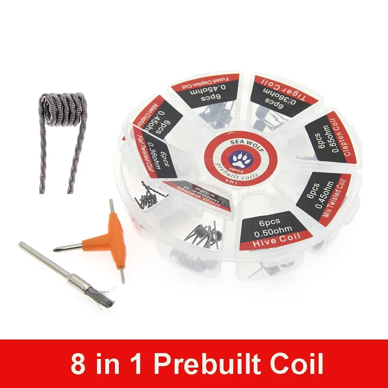 Prebuilt Coil 8 Types Alien Cl - Clapton Wire Pre Built review and price