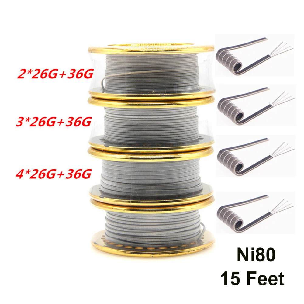 Ni80 Wire 26G 36GA 15 Feet Cla - Clapton Wire Pre Built review and price