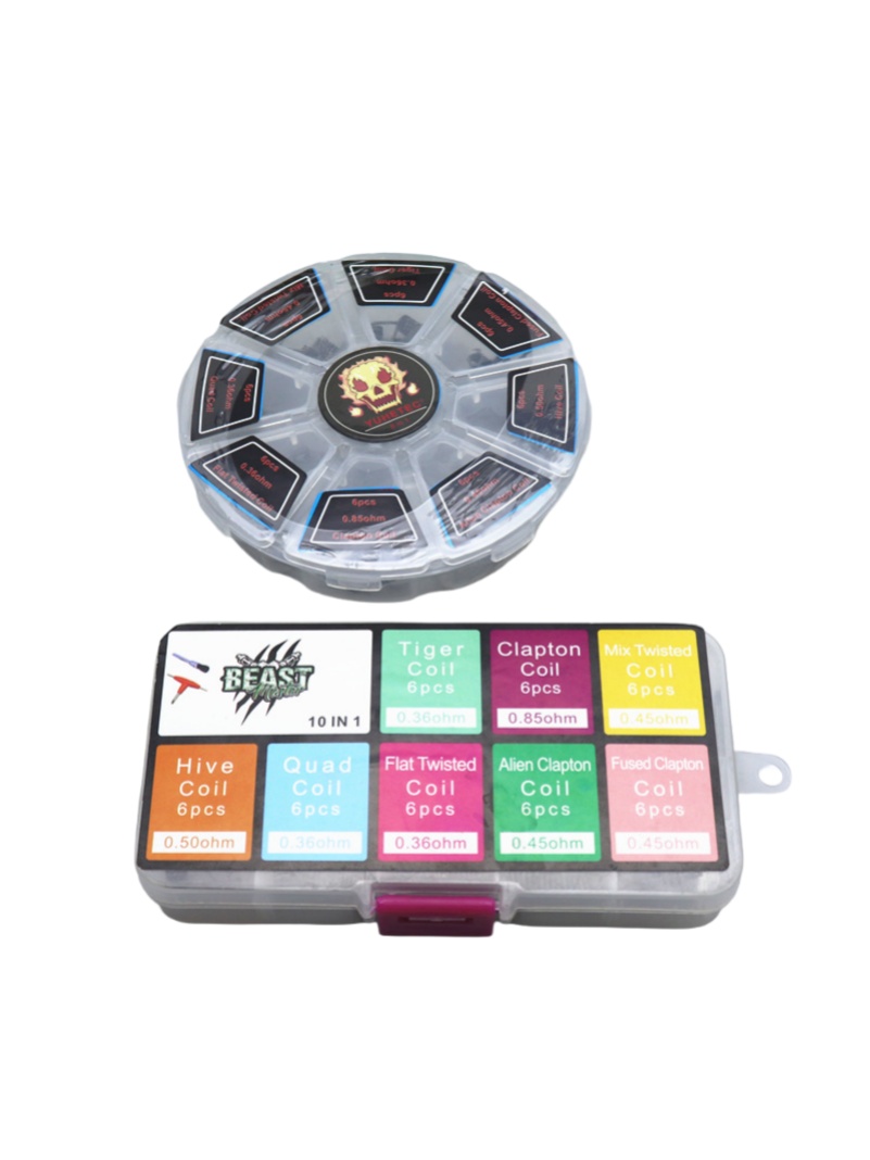 48Pcs/Set Pre Built Coils RTA  - Clapton Wire Pre Built review and price