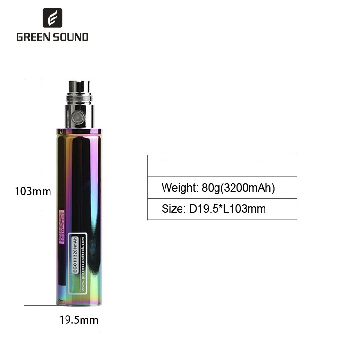 GS Ego 3 III 3200mAh Battery V - Accessories For Vaping review and price