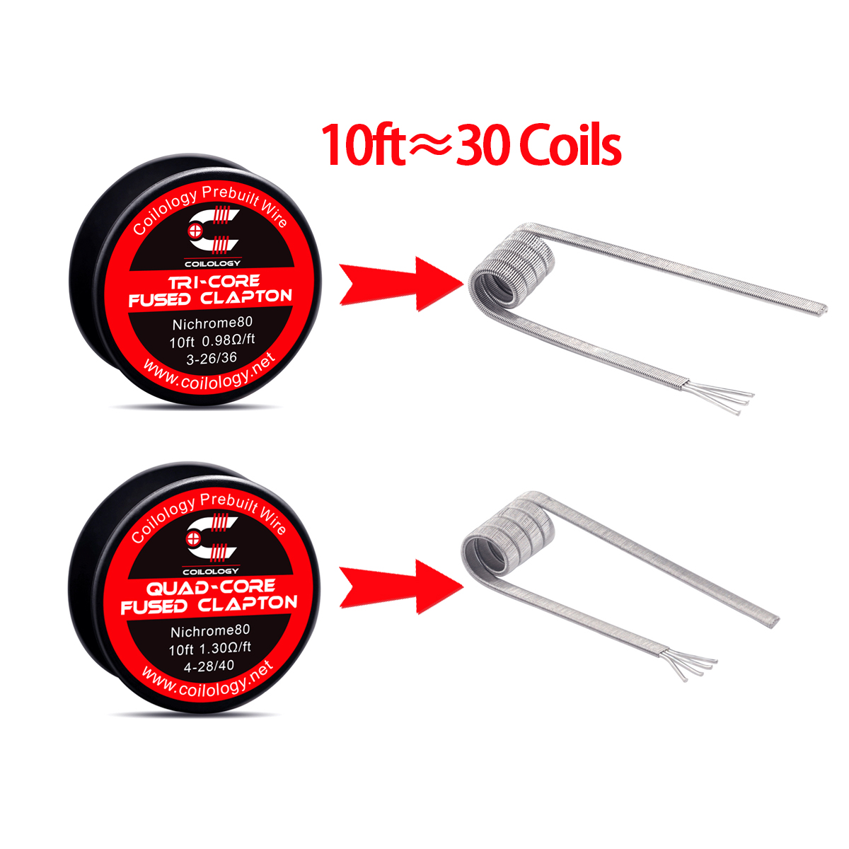 10ft Prebuilt wire Tricore/qua - Clapton Wire Pre Built review and price