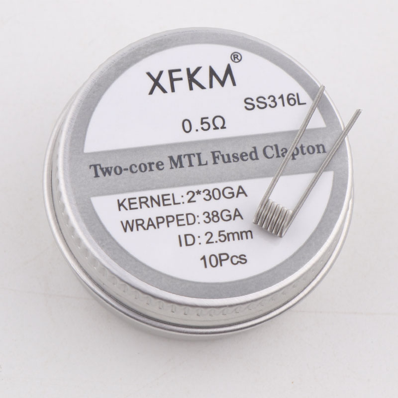 NEW XFKM 10PCS/box NI80/A1/SS3 - Clapton Wire Pre Built review and price