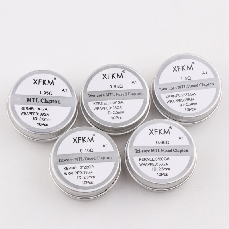NEW XFKM 10PCS/box NI80/A1/SS3 - Clapton Wire Pre Built review and price