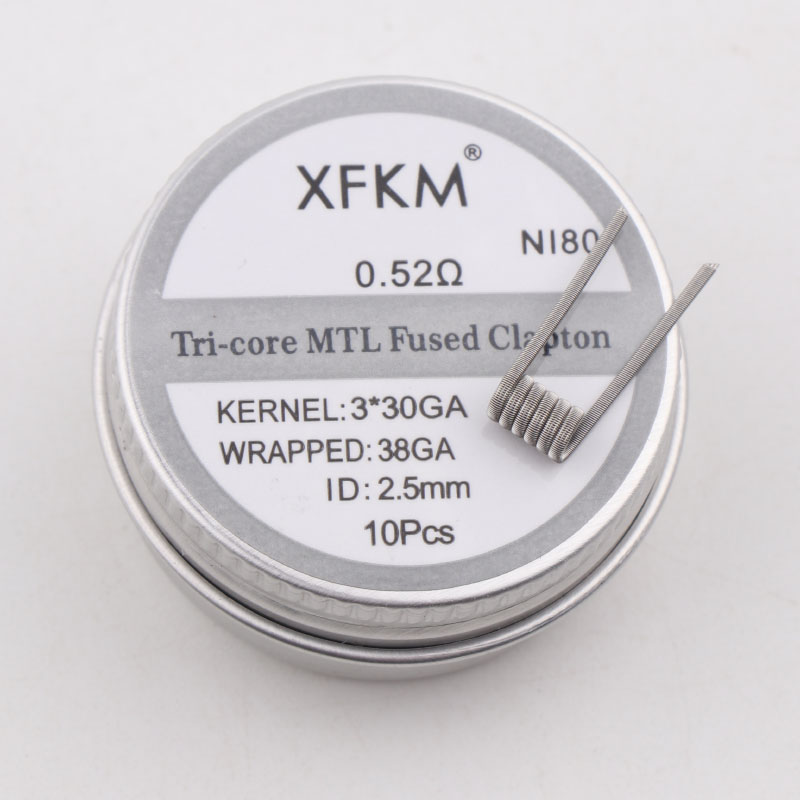 NEW XFKM 10PCS/box NI80/A1/SS3 - Clapton Wire Pre Built review and price