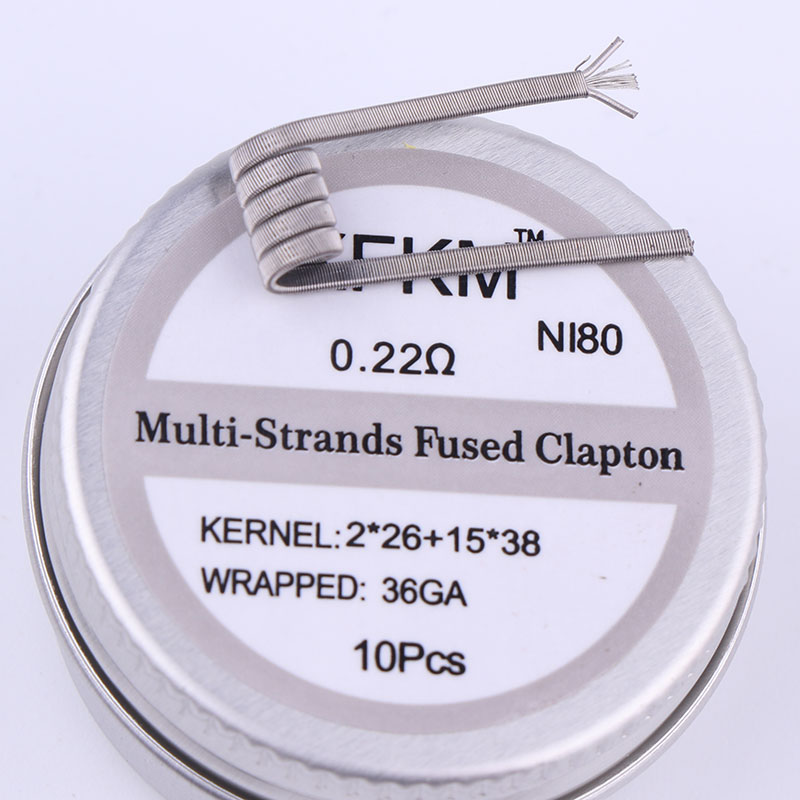 NEW XFKM 10pcs/box NI80 High D - Clapton Wire Pre Built review and price
