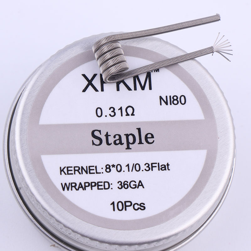 NEW XFKM 10pcs/box NI80 High D - Clapton Wire Pre Built review and price