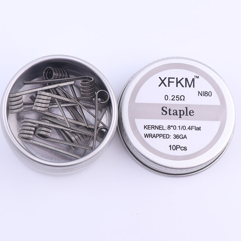 NEW XFKM 10pcs/box NI80 High D - Clapton Wire Pre Built review and price