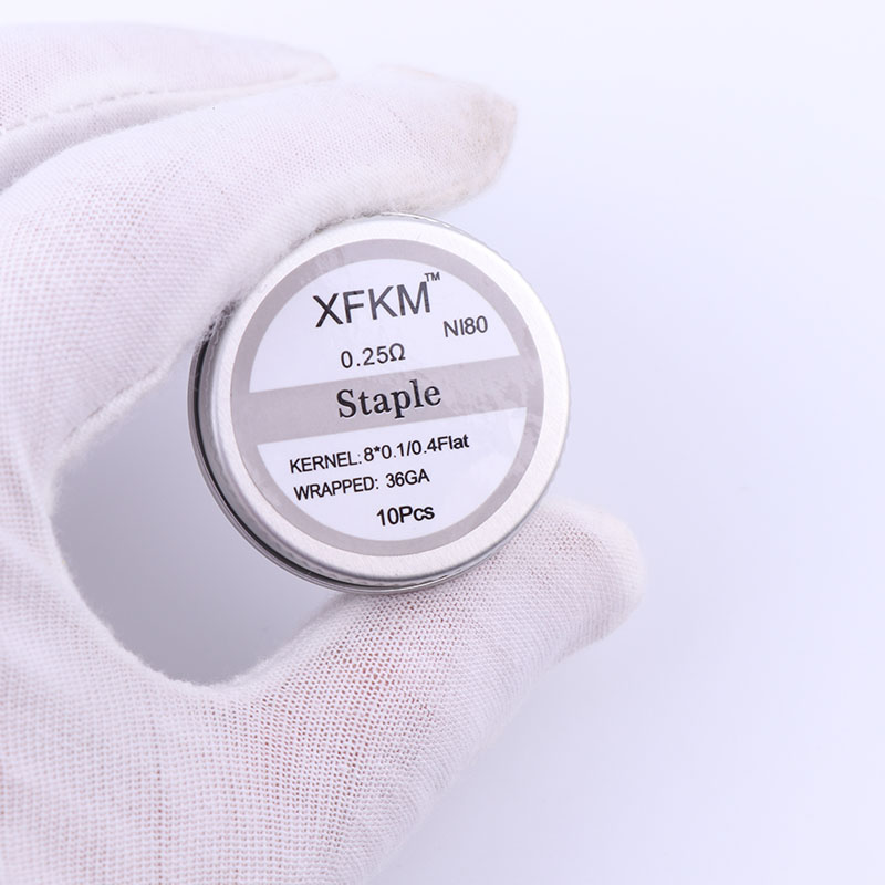 NEW XFKM 10pcs/box NI80 High D - Clapton Wire Pre Built review and price