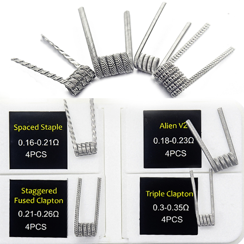 16pcs NI80 Fused Clapton Prebu - Clapton Wire Pre Built review and price