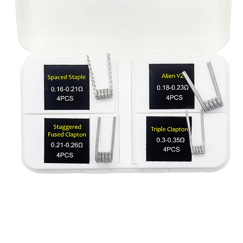 16pcs NI80 Fused Clapton Prebu - Clapton Wire Pre Built review and price