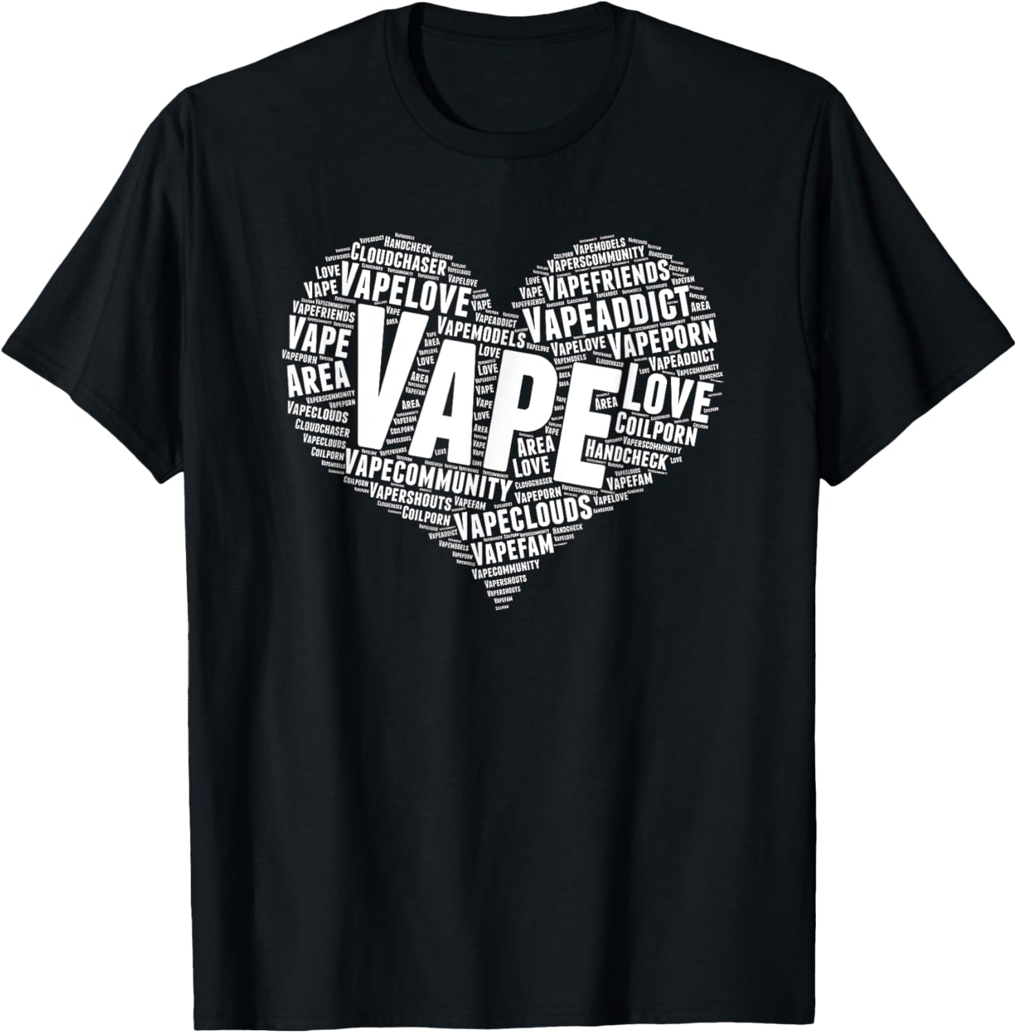 Vape Heart Word Cloud Graphic  - Vaping Shop review and price