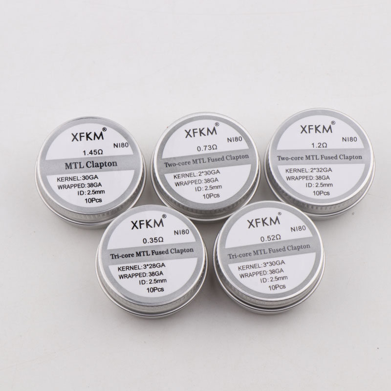 NEW XFKM 10PCS/box NI80/A1/SS3 - Clapton Wire Pre Built review and price